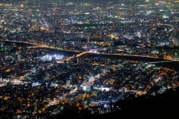 藻岩山からの札幌夜景１