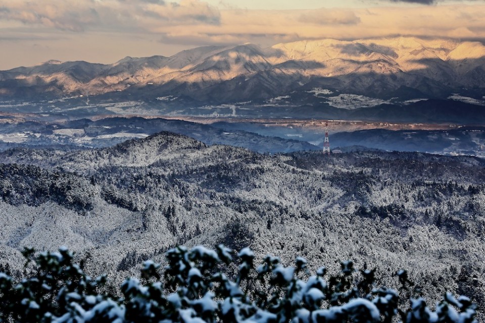 吉野山から