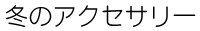 冬のアクセサリー